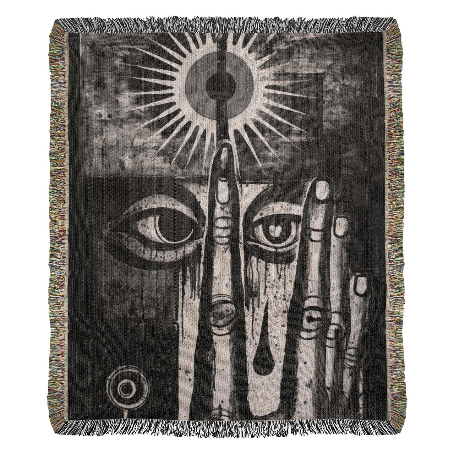 The Seeing Hand Tapestry Throw
