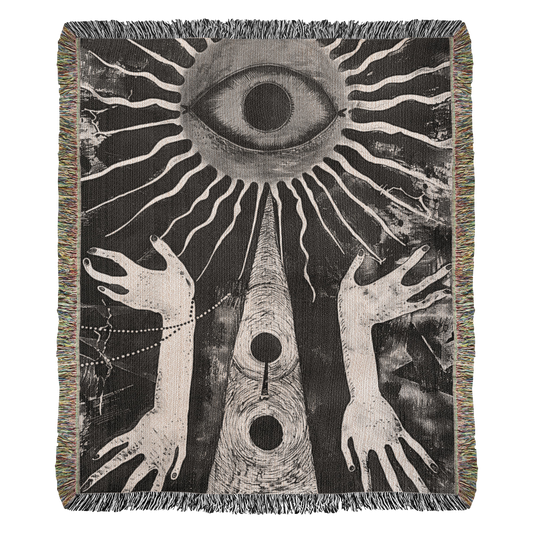 All-Seeing Eye Gothic Woven Tapestry