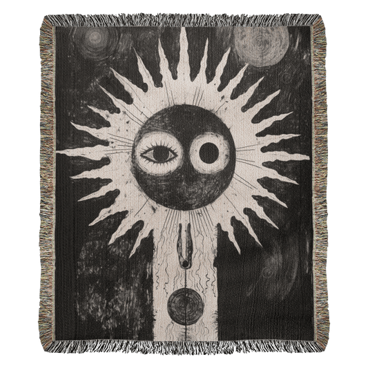 Dark Sun Woven Tapestry Blanket - darkloomone.shop