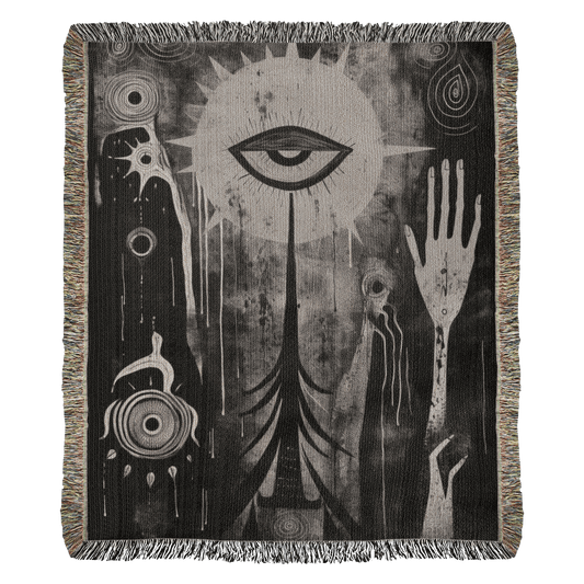 Gothic Eye & Hand Woven Tapestry - darkloomone.shop