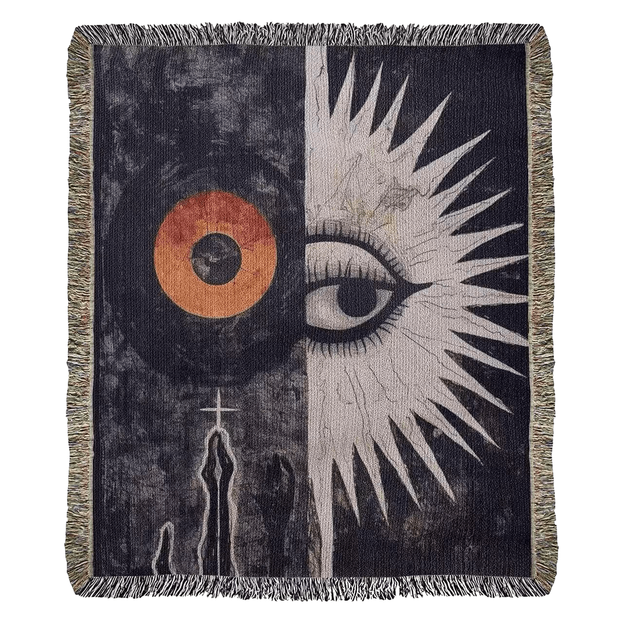 Surreal Eye Sun Tapestry Wall Hanging - darkloomone.shop